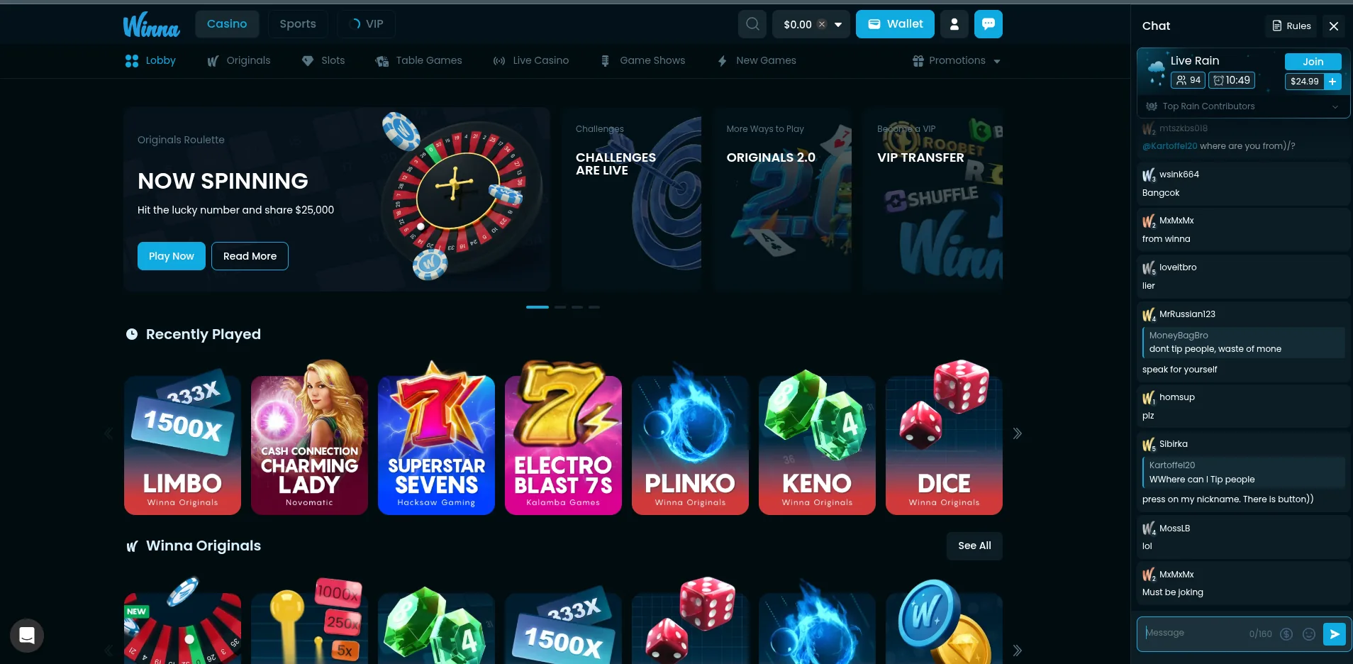 Winna overview screenshot